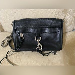 Rebecca Minkoff Mini Mac Black Leather Crossbody